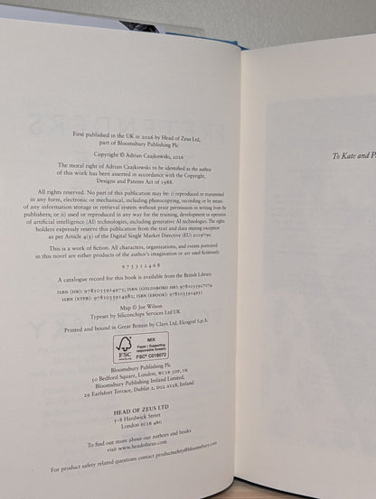 Pretenders to the Throne of God by Adrian Tchaikovsky (Signed First Edition with sprayed edges) - Fialta Books