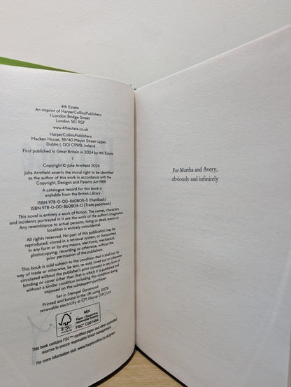 Private Rites by Julia Armfield (Signed First Edition) - Fialta Books