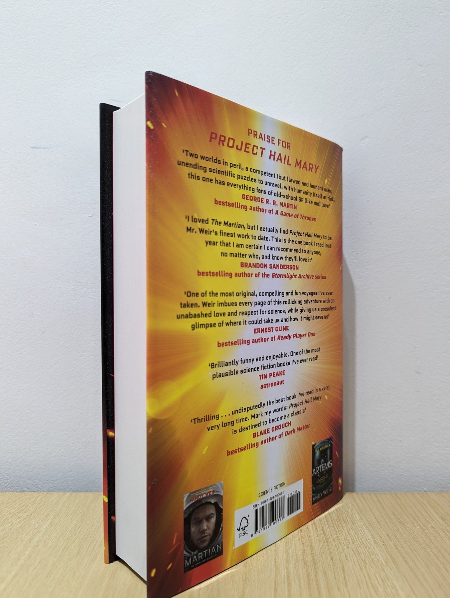 Project Hail Mary by Andy Weir (Signed First Edition) - Fialta Books