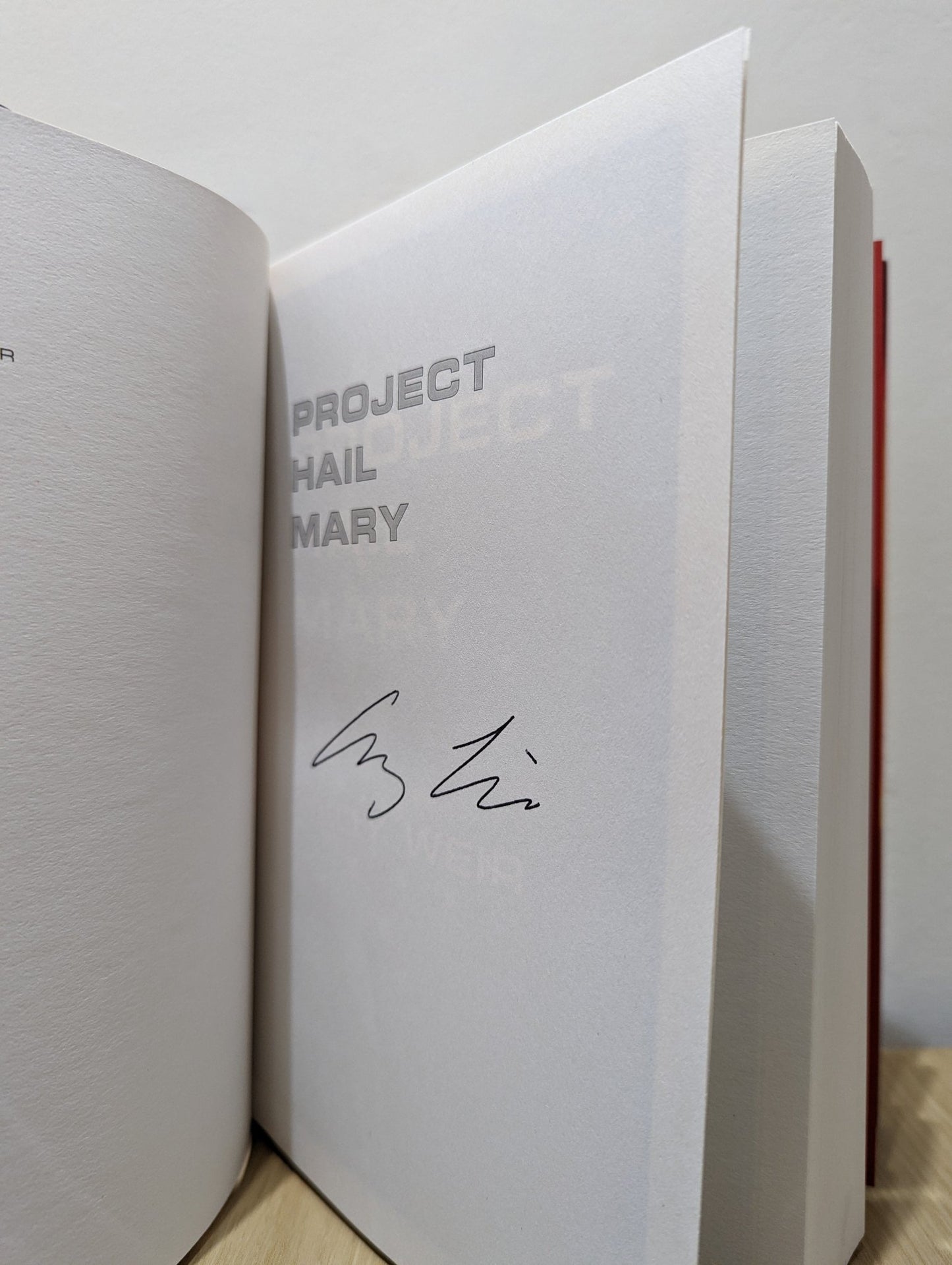 Project Hail Mary by Andy Weir (Signed First Edition) - Fialta Books