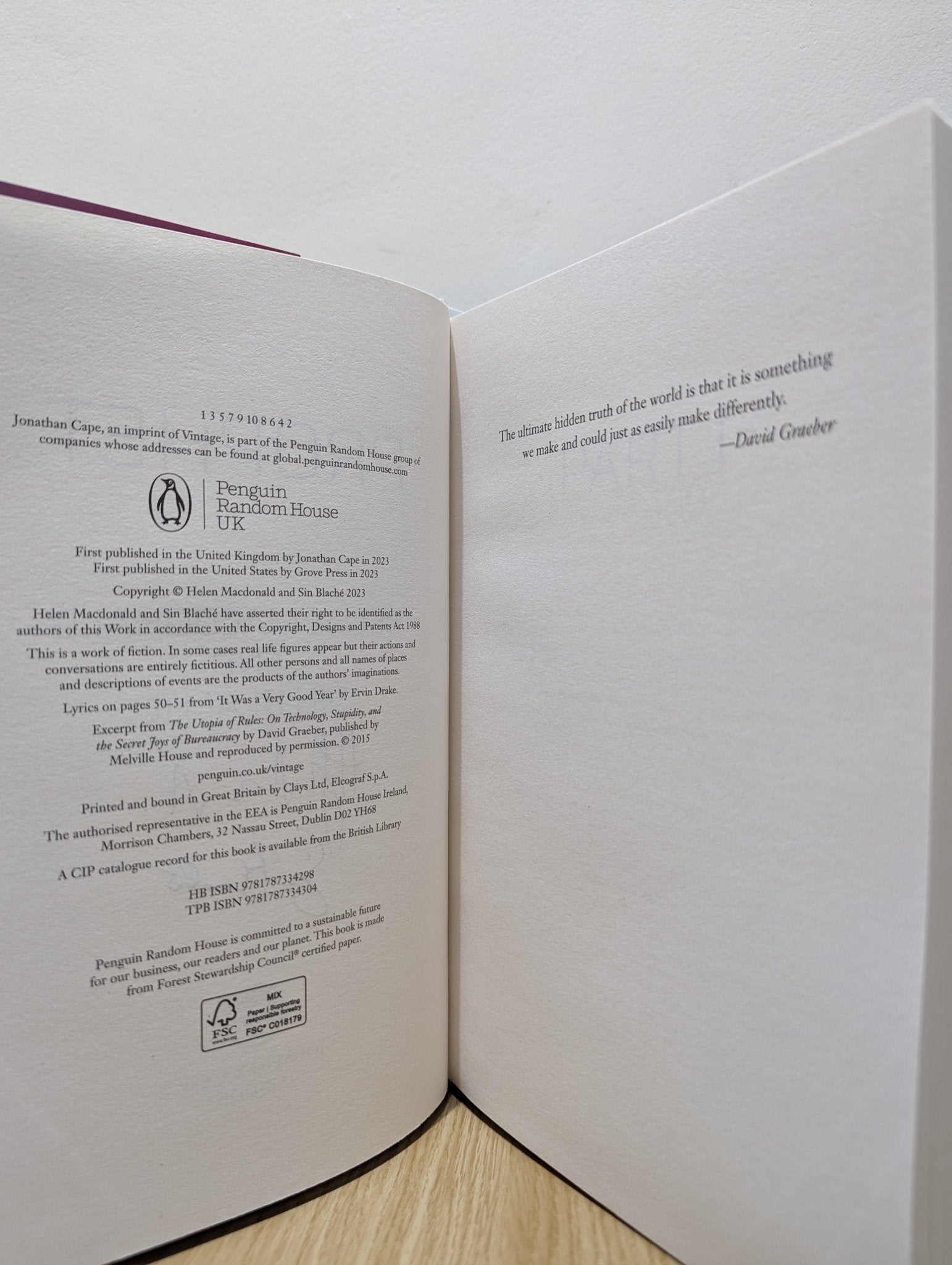 Prophet by Helen Macdonald Sin Blache (Signed First Edition) - Fialta Books