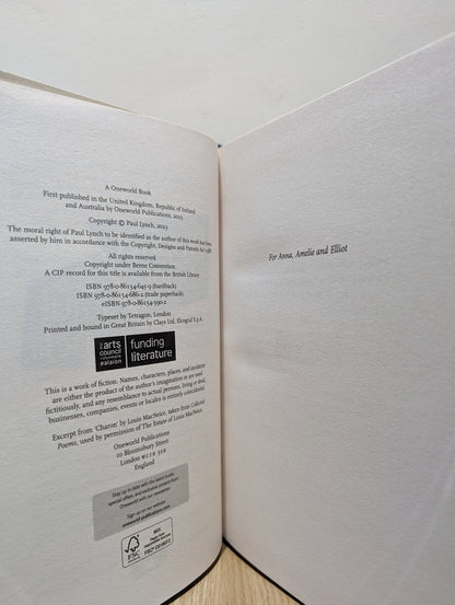 Prophet Song by Paul Lynch (First Edition) - Fialta Books