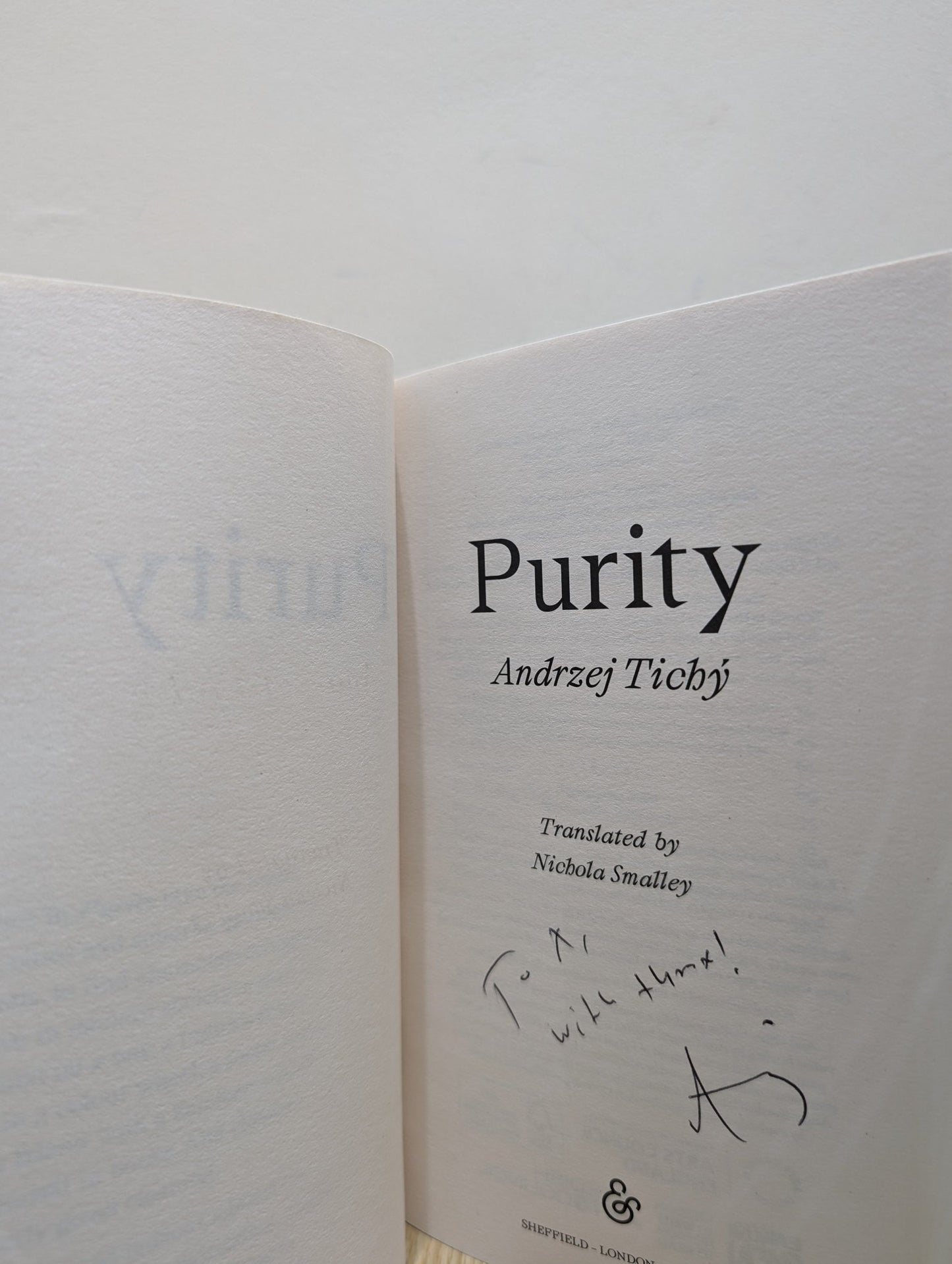 Purity by Andrzej Tichy (Signed First Edition) - Fialta Books