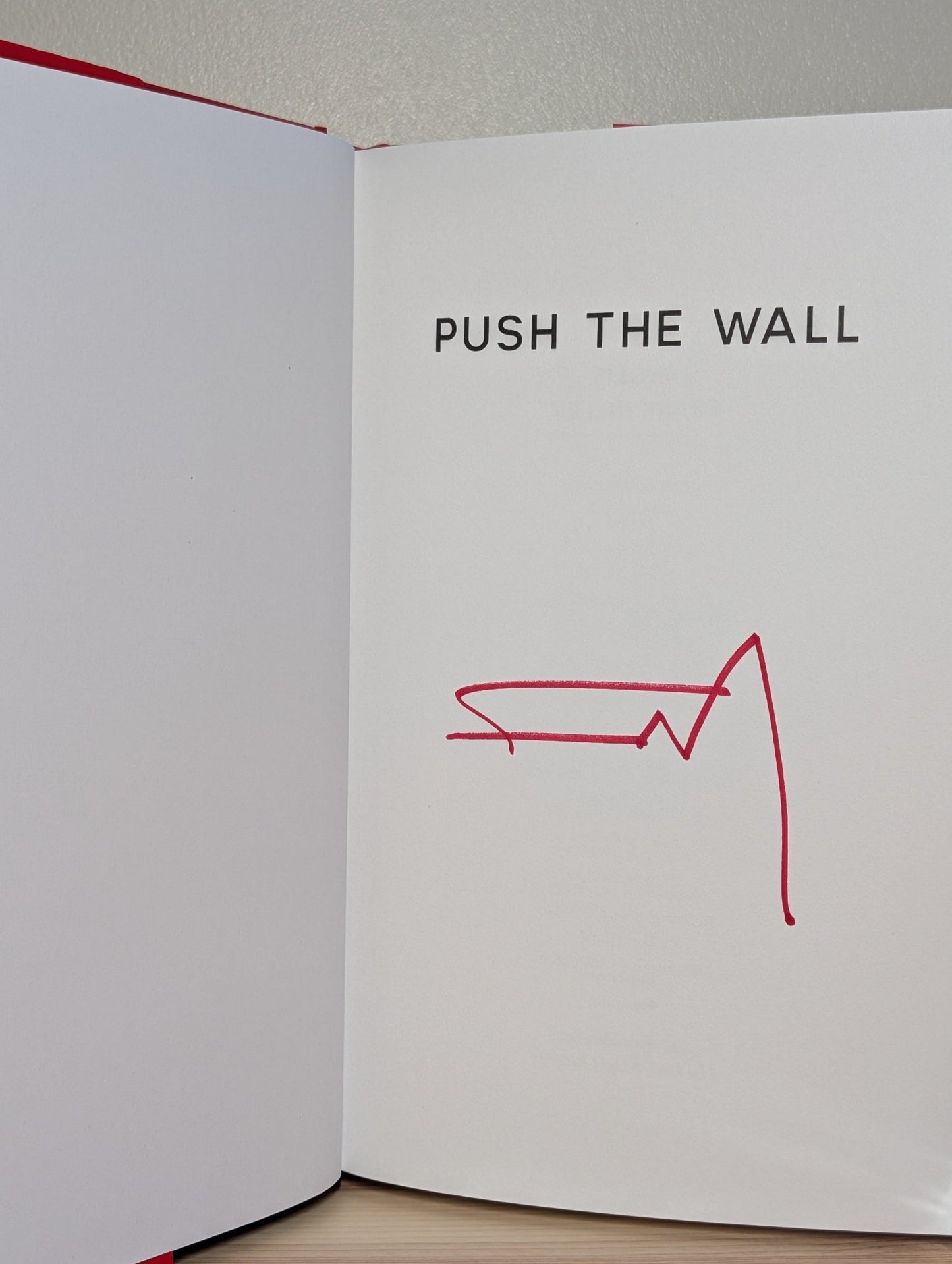 Push the Wall by Frank Miller (Signed First Edition) - Fialta Books