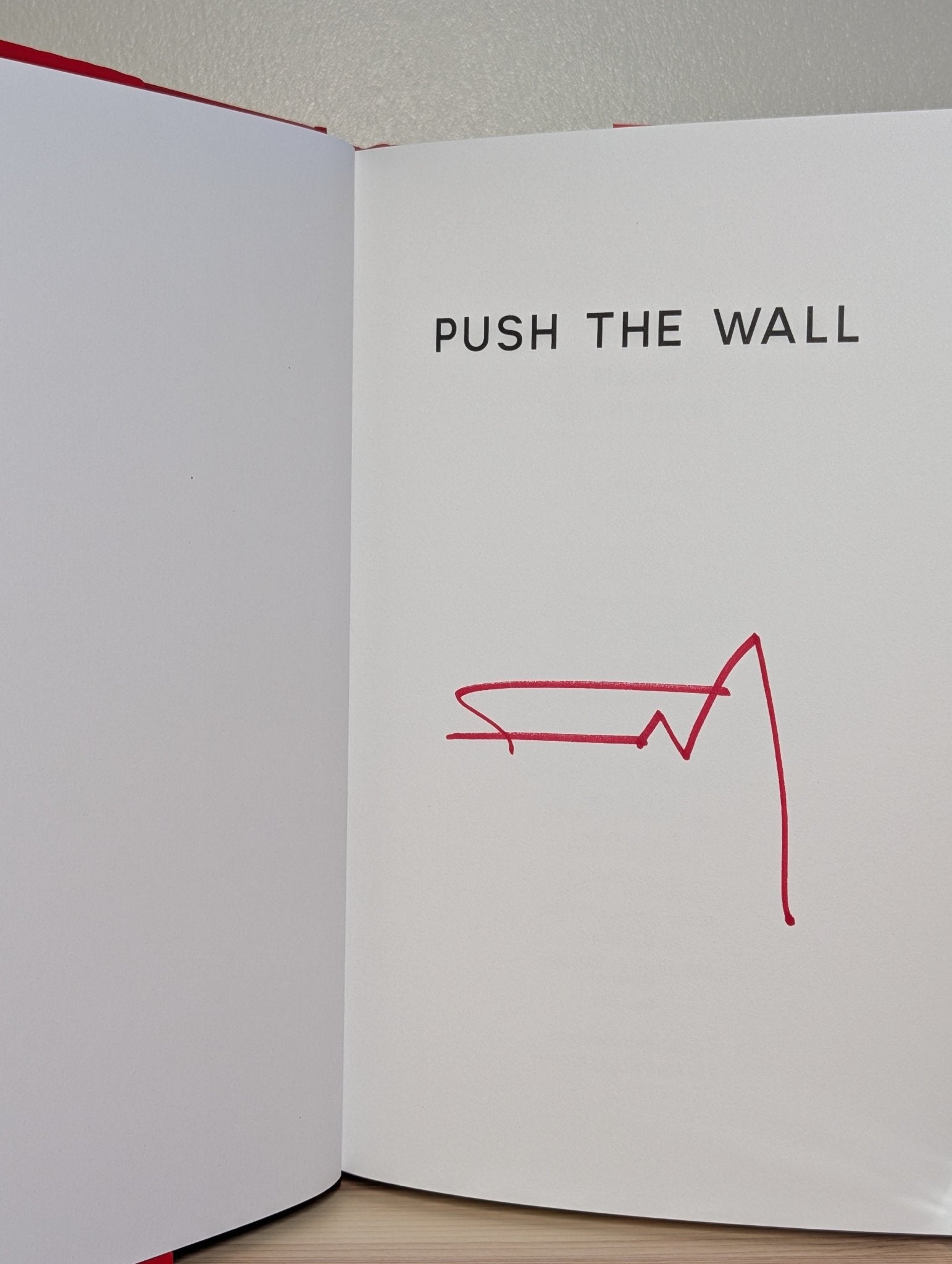 Push the Wall by Frank Miller (Signed First Edition) - Fialta Books