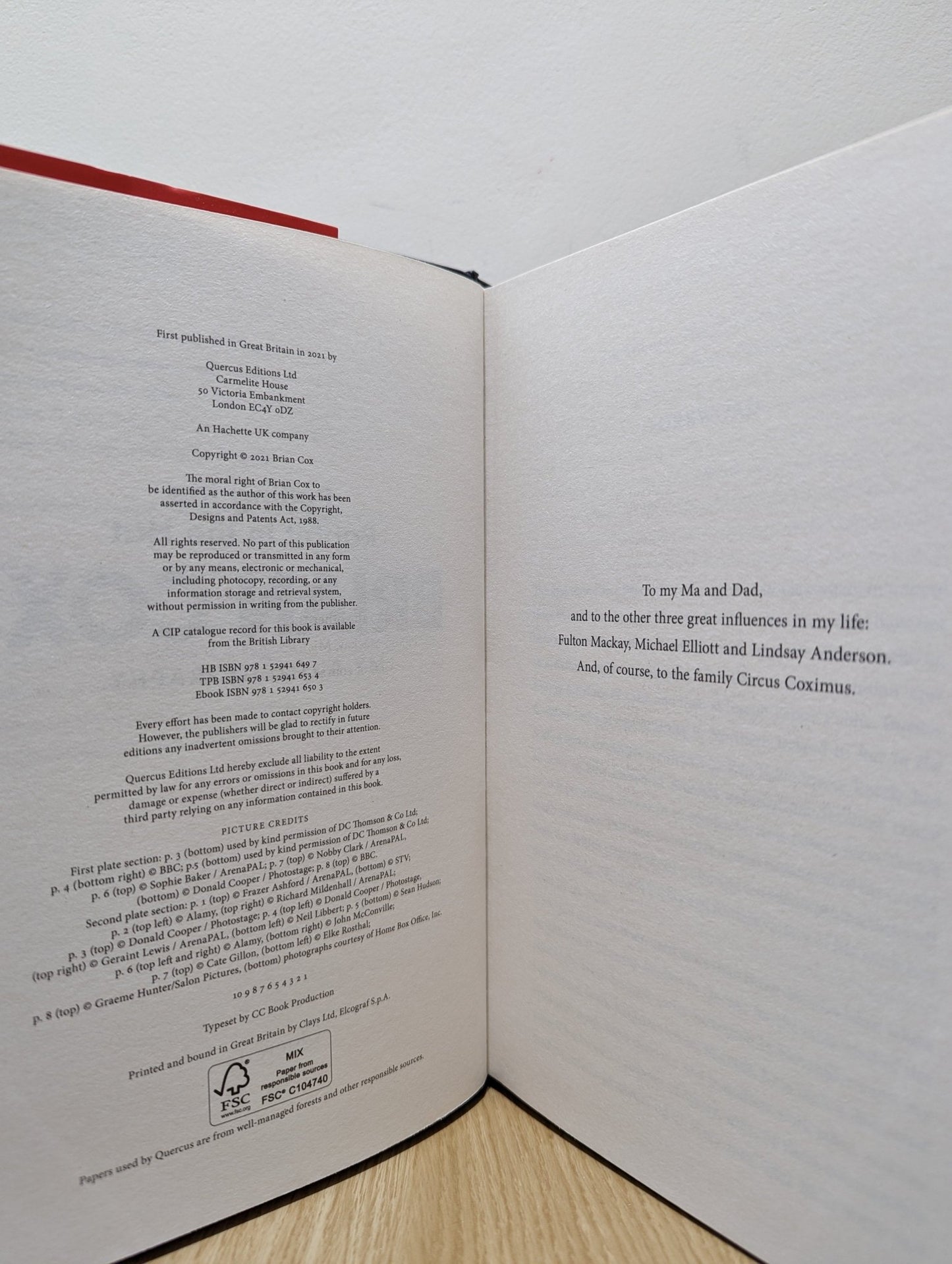 Putting the Rabbit in the Hat by Brian Cox (Signed First Edition) - Fialta Books