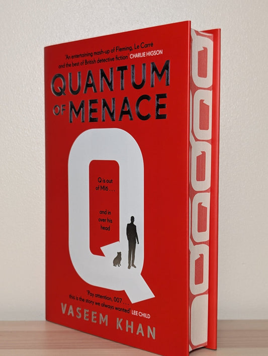Quantum of Menace by Vaseem Khan (Signed First Edition with sprayed edges) - Fialta Books