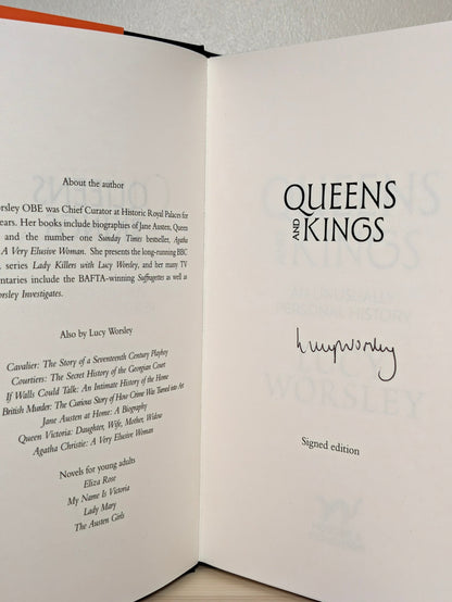 Queens and Kings: An Unusually Personal History by Lucy Worsley (Signed First Edition) - Fialta Books