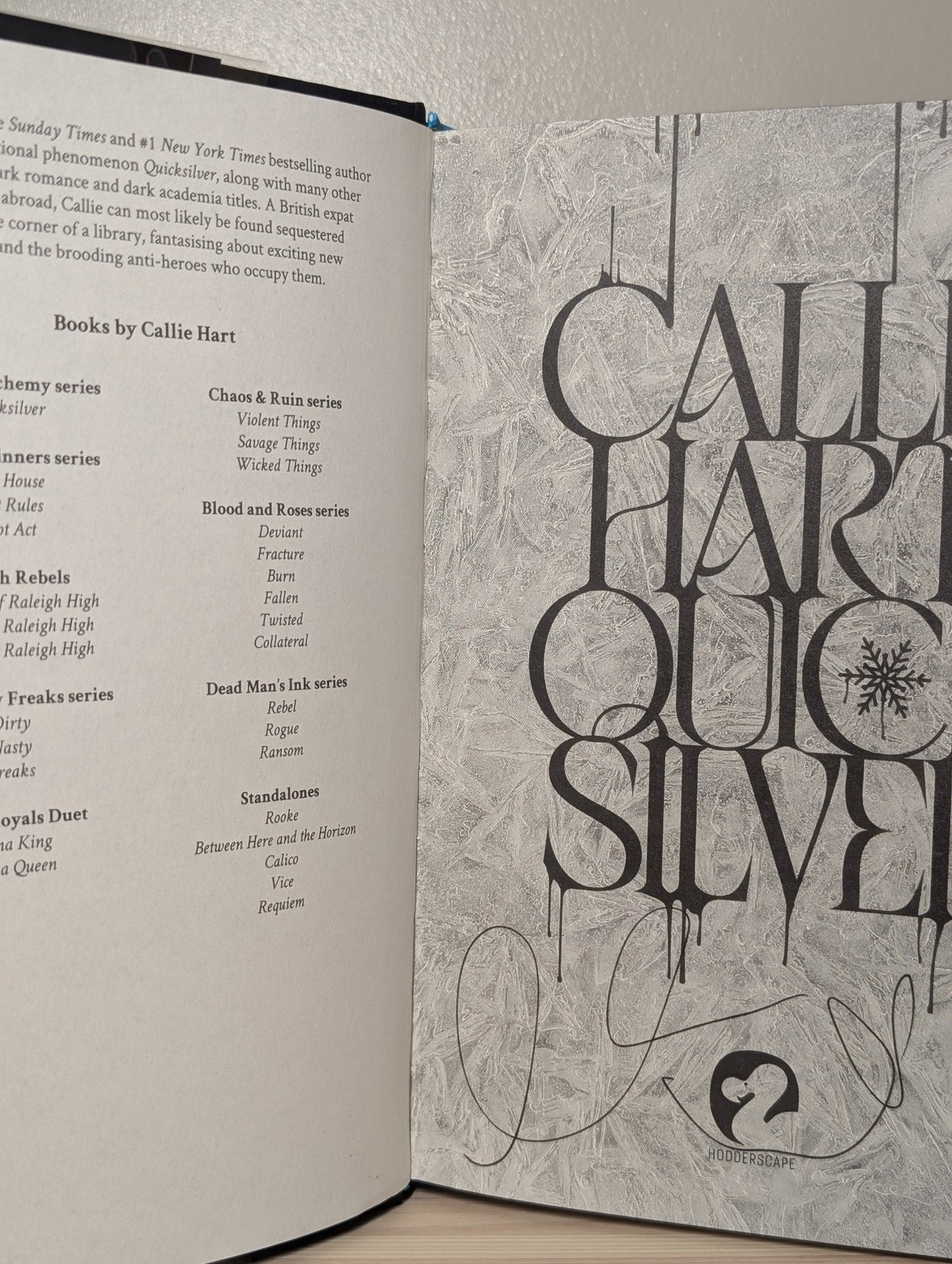 Quicksilver by Callie Hart (Signed Deluxe Edition) - Fialta Books