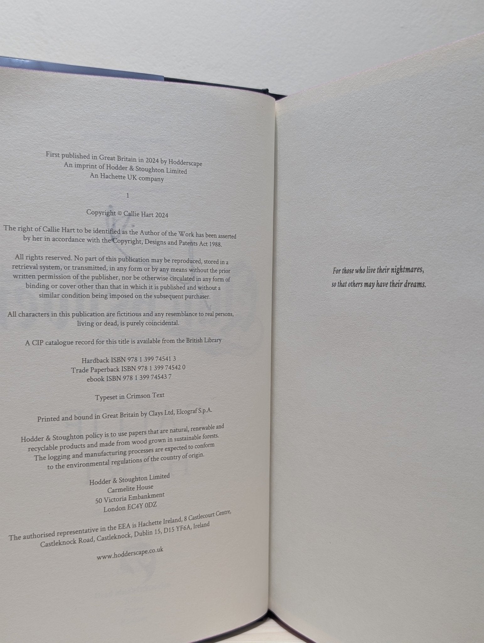 Quicksilver by Callie Hart (Signed First Edition with sprayed edges and reversible jacket) - Fialta Books