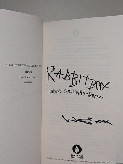 RABBITBOX by Wayne Holloway - Smith (Signed First Edition) - Fialta Books