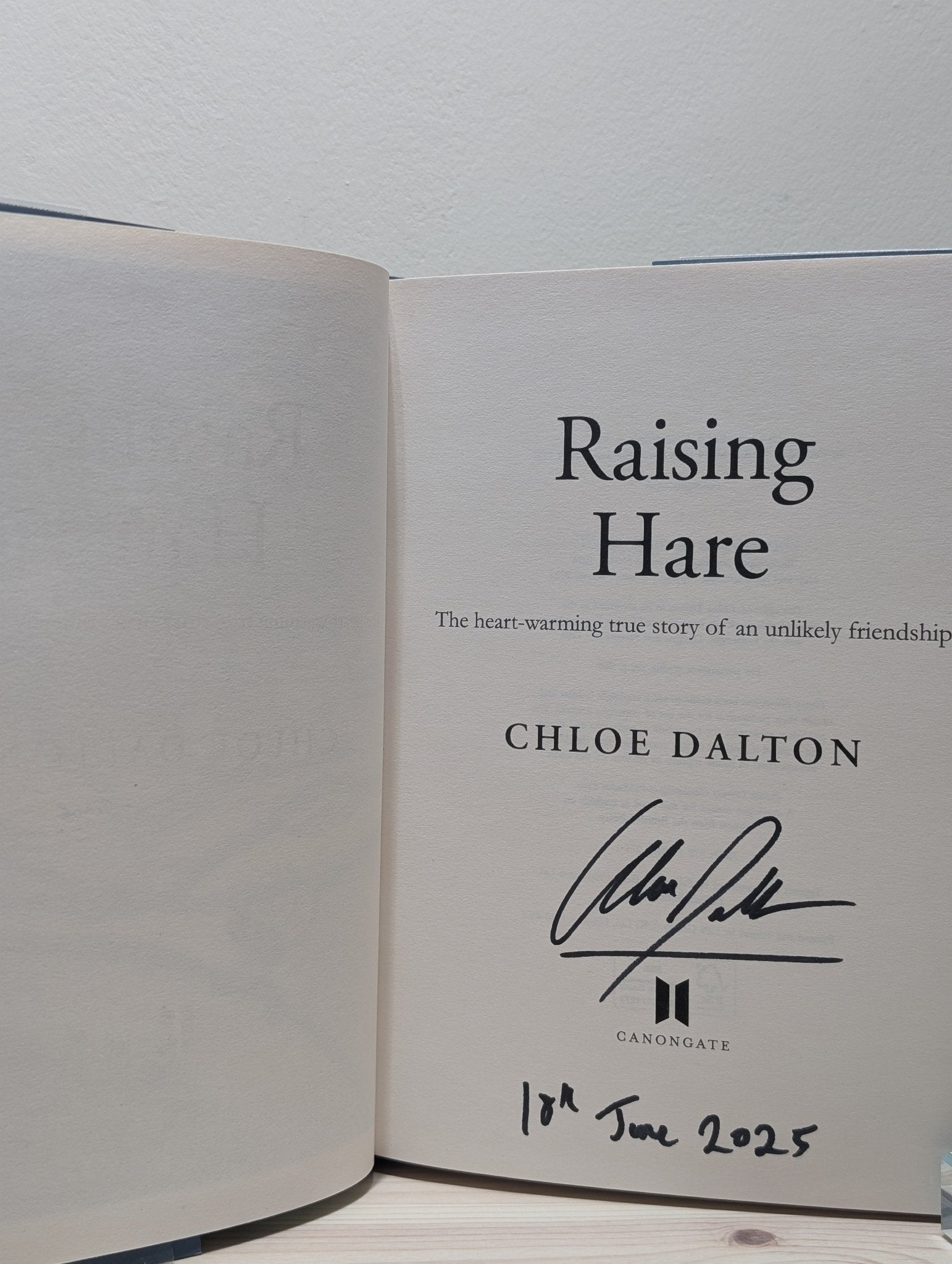 Raising Hare by Chloe Dalton (Signed Dated First Edition) - Fialta Books