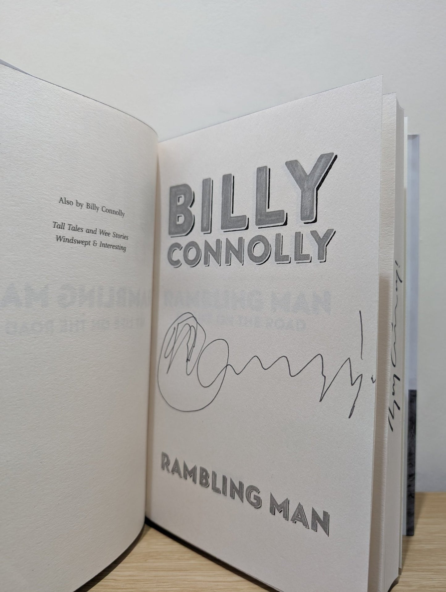 Rambling Man: Travels of a lifetime by Billy Connolly (Signed First Edition with stencilled edges) - Fialta Books