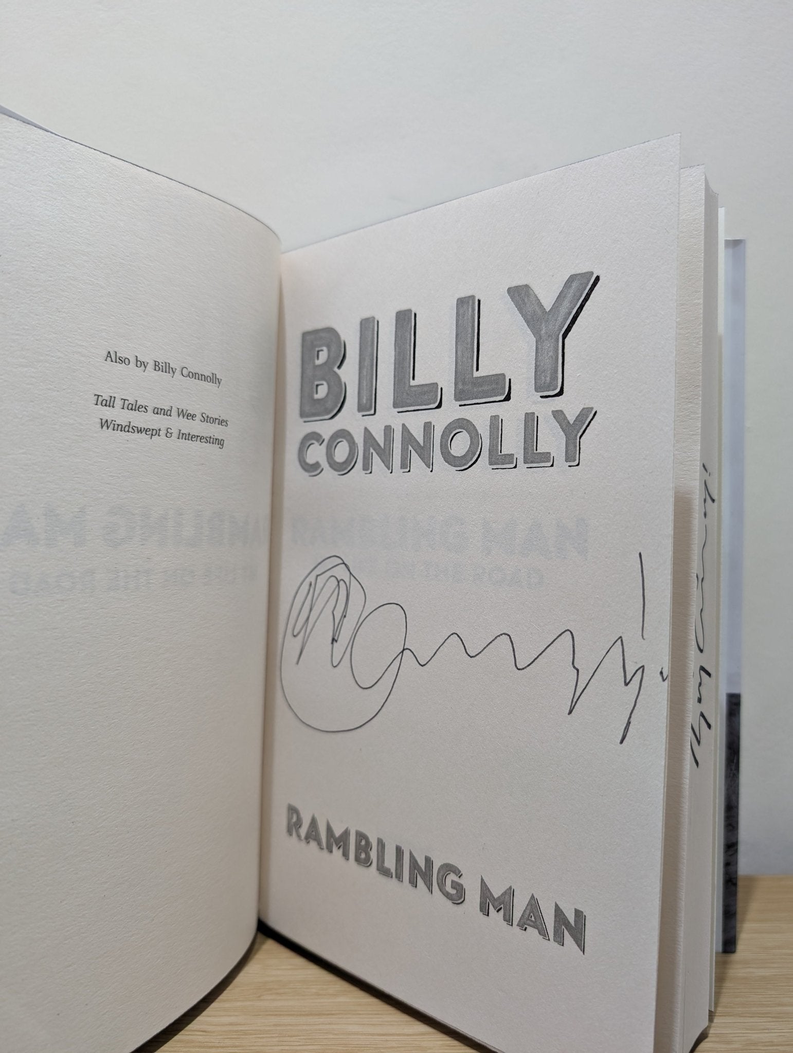 Rambling Man: Travels of a lifetime by Billy Connolly (Signed First Edition with stencilled edges) - Fialta Books