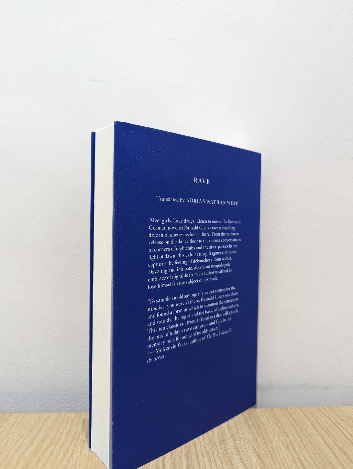 Rave by Rainald Goetz (First Edition) - Fialta Books