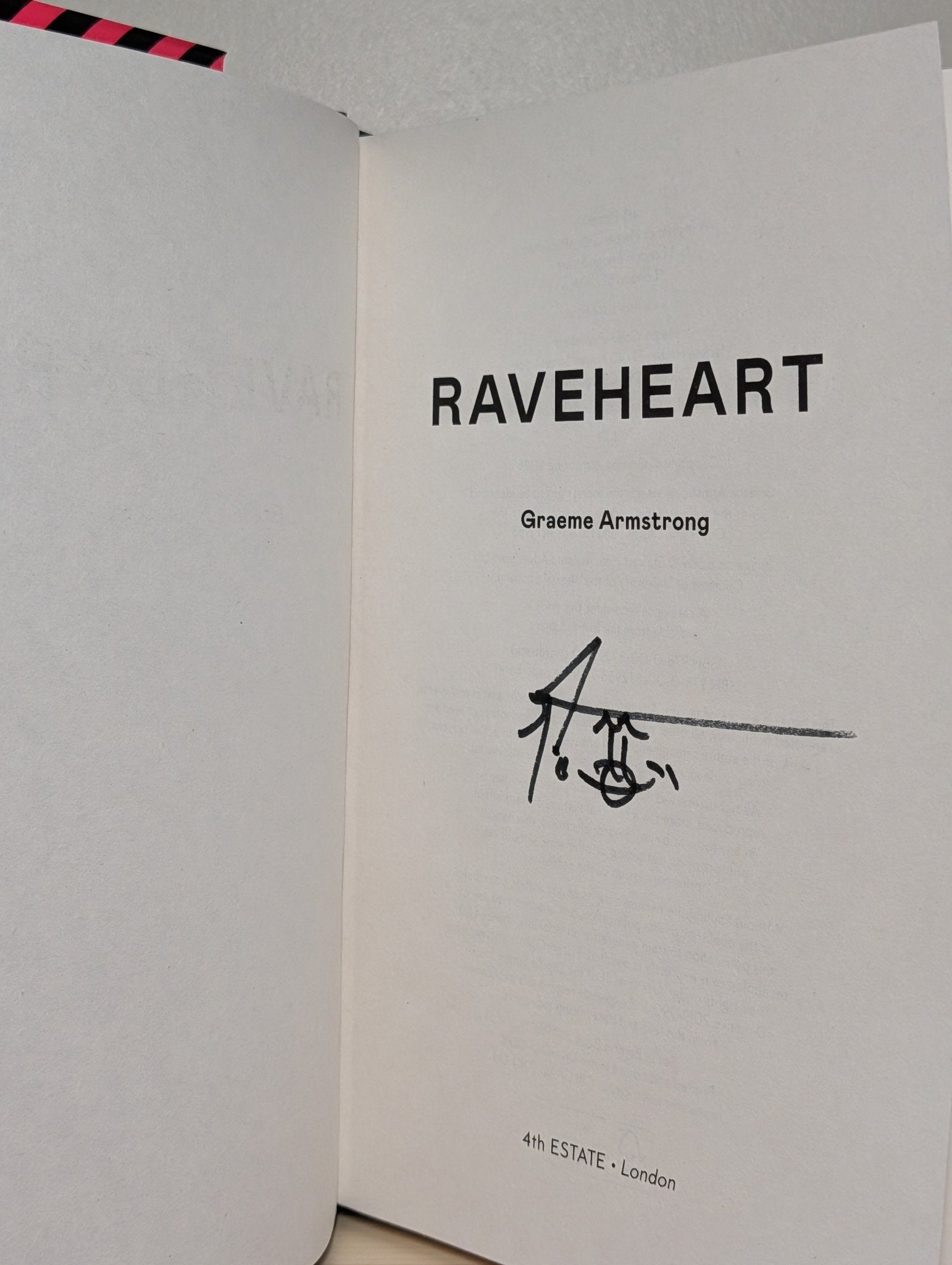 Raveheart by Graeme Armstrong (Signed First Edition) - Fialta Books