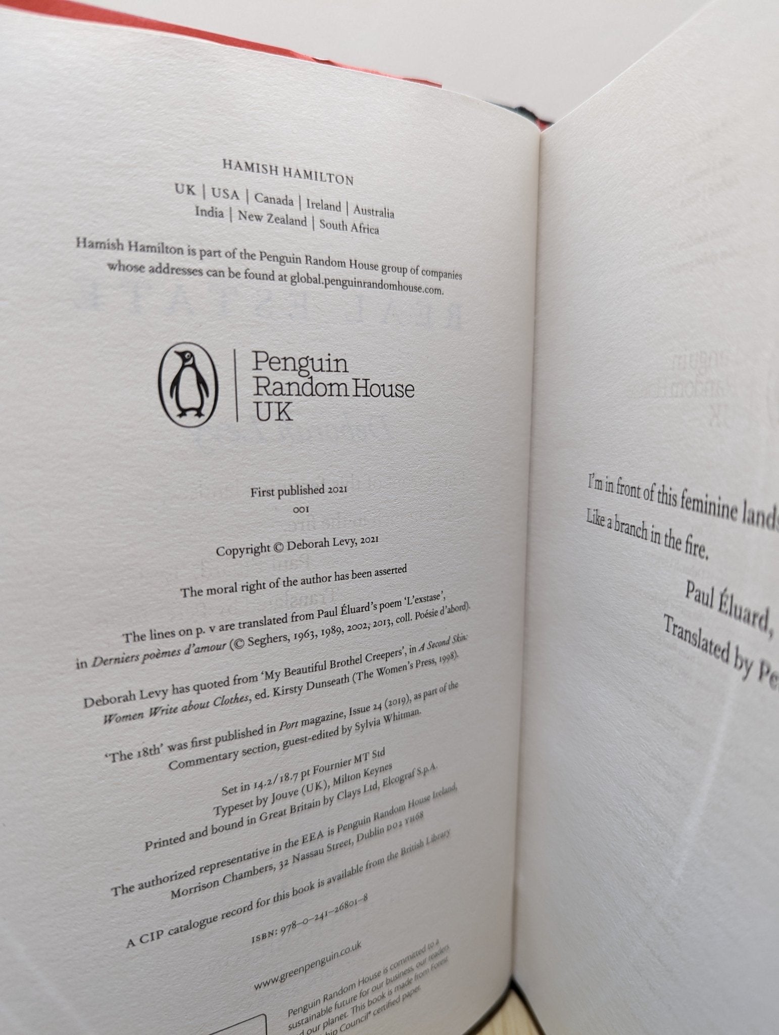 Real Estate by Deborah Levy (Signed First Edition) - Fialta Books