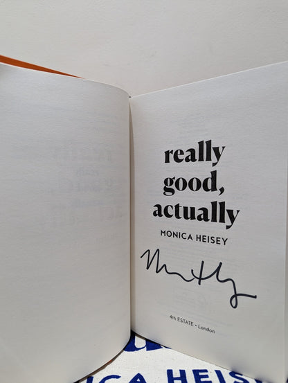 Really Good, Actually by Monica Heisey (Signed) - Fialta Books