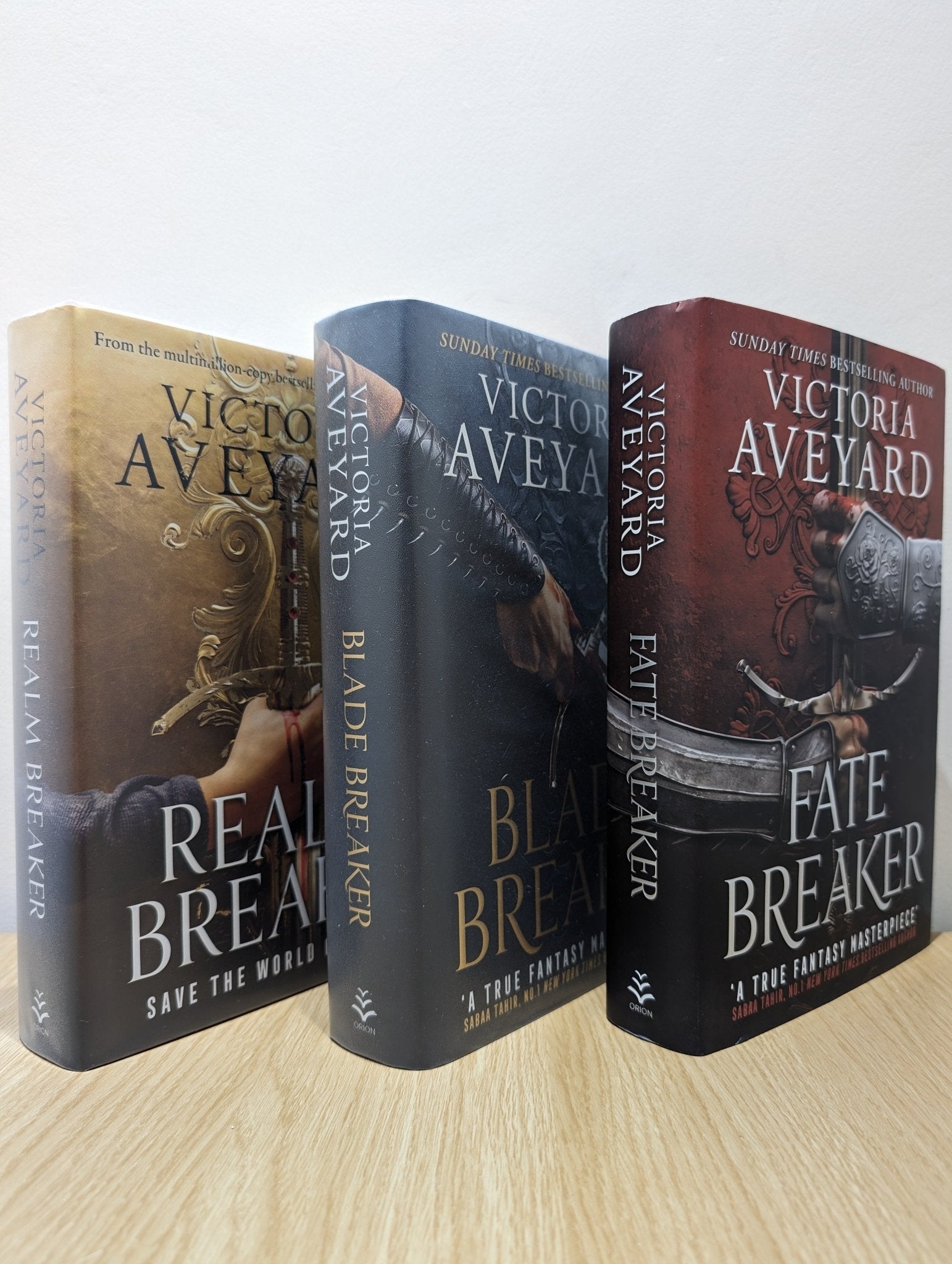 Realm Breaker; Blade Breaker; Fate Breaker by Victoria Aveyard (Signed First Edition Set) - Fialta Books