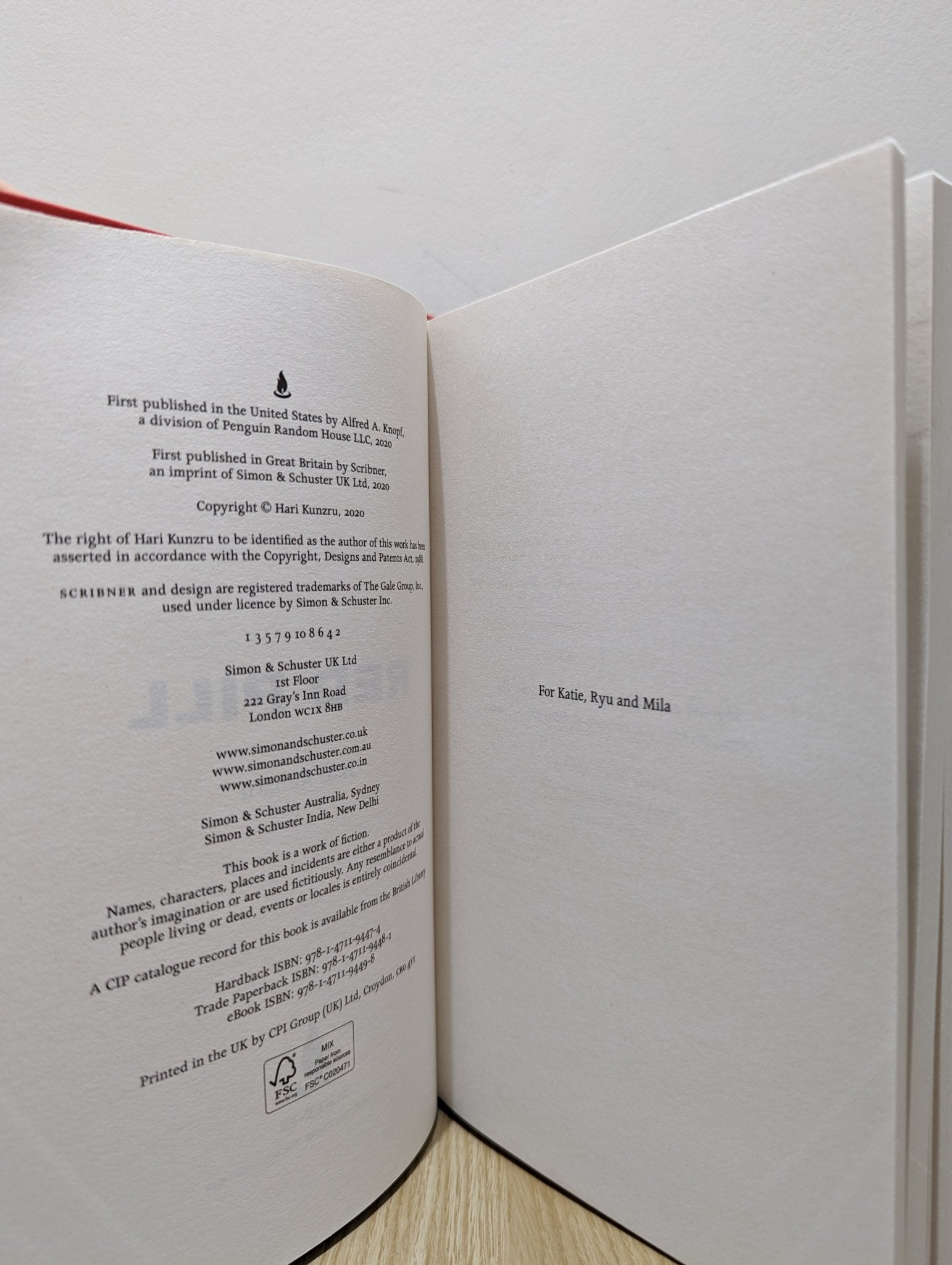 Red Pill by Hari Kunzru (Signed First Edition) - Fialta Books