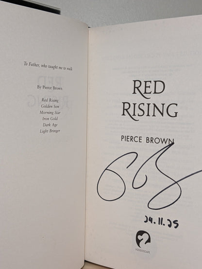 Red Rising by Pierce Brown (Signed Dated Edition) - Fialta Books