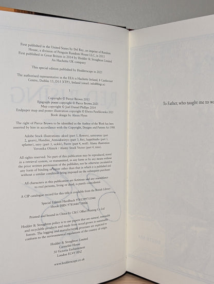 Red Rising by Pierce Brown (Signed Deluxe Slipcase Edition) - Fialta Books