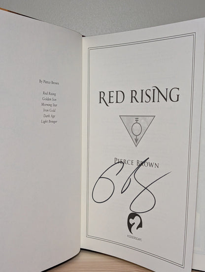 Red Rising by Pierce Brown (Signed Deluxe Slipcase Edition) - Fialta Books