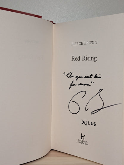Red Rising by Pierce Brown (Signed Lined First Edition) - Fialta Books