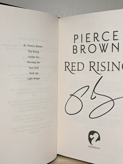 Red Rising by Pierce Brown (Signed New Hardback Edition) - Fialta Books