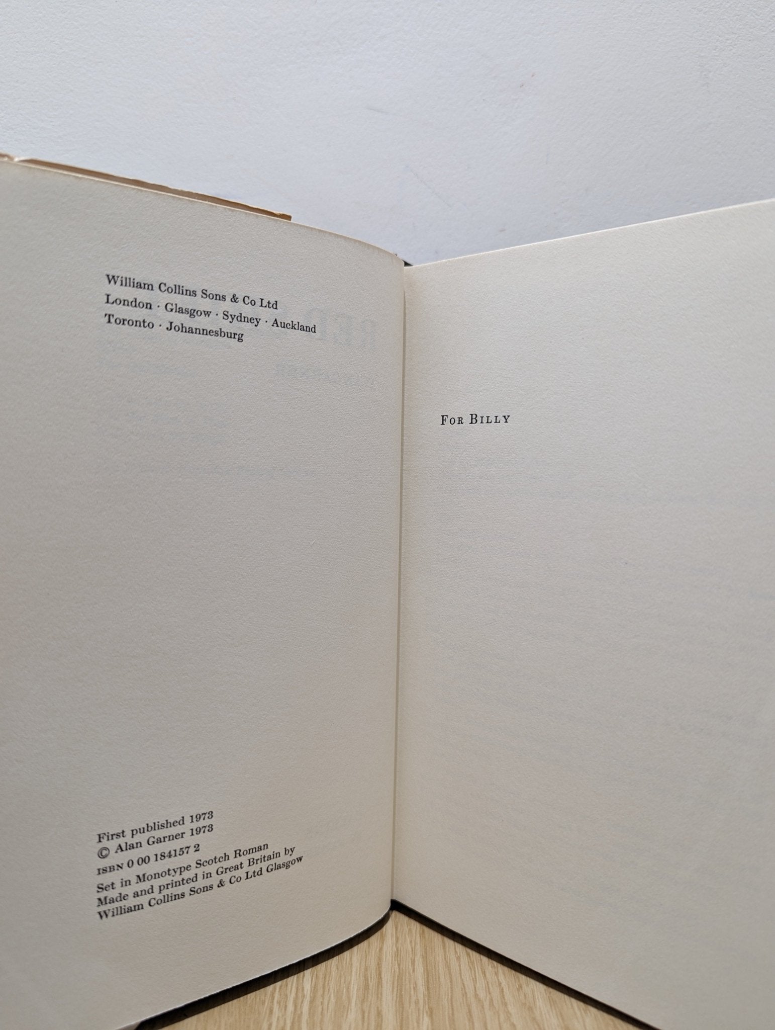 Red shift by Alan Garner - Fialta Books