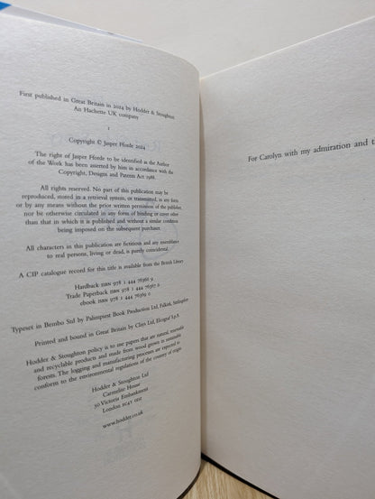 Red Side Story by Jasper Fforde (Signed First Edition) - Fialta Books