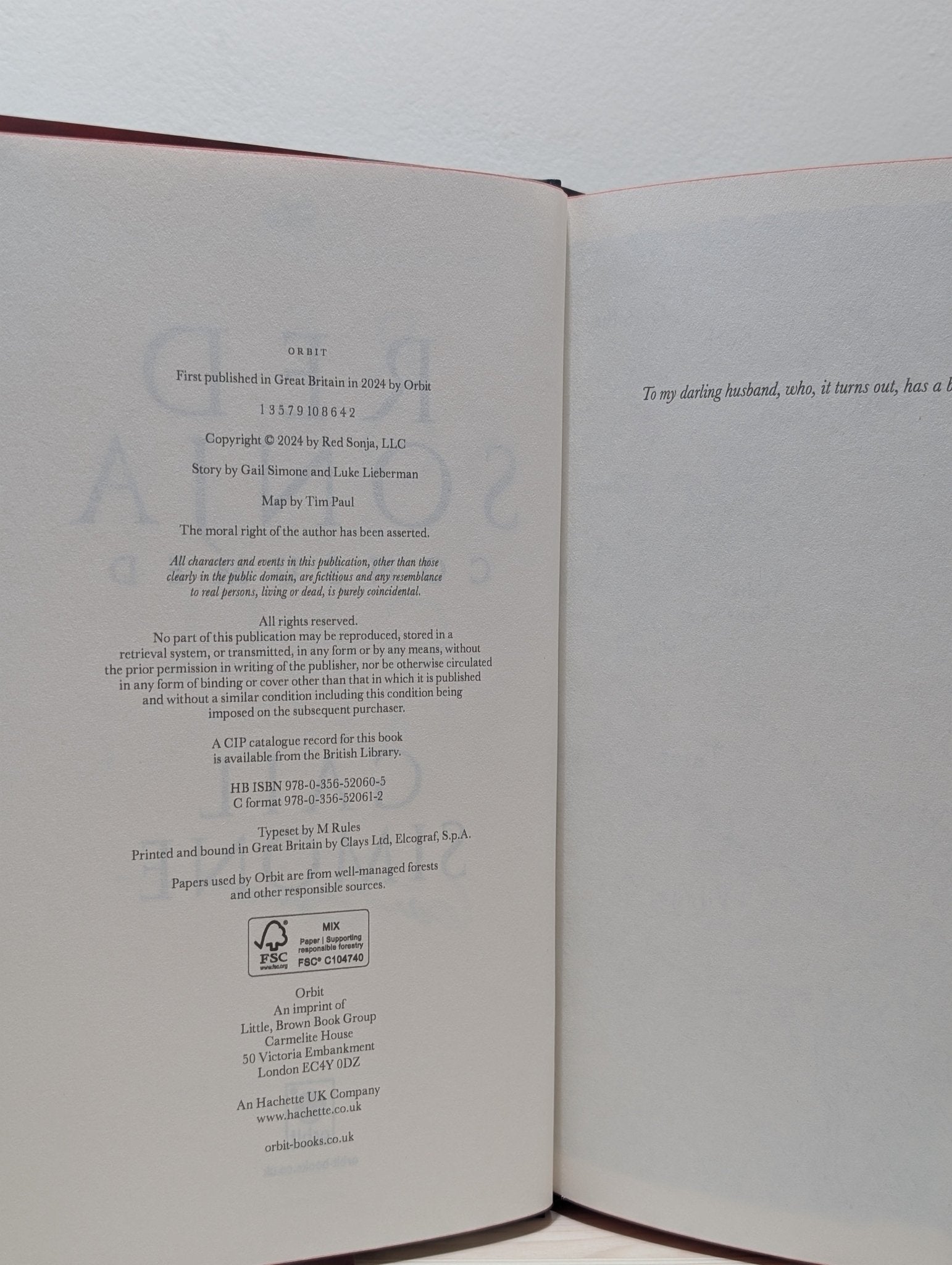 Red Sonja: Consumed by Gail Simone (Signed Numbered First Edition with sprayed edges) - Fialta Books