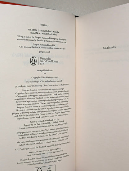 Redwood by Ben Macintyre (Signed First Edition) - Fialta Books