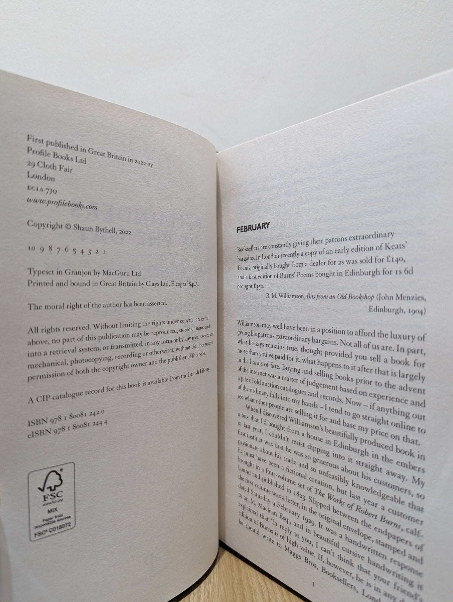 Remainders of the Day by Shaun Bythell (Signed First Edition) - Fialta Books