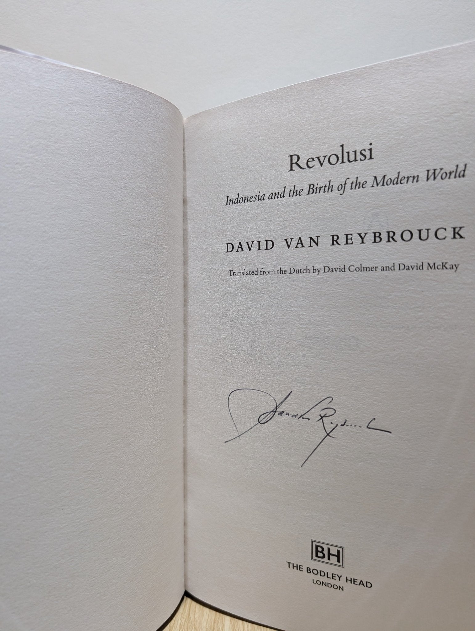 Revolusi by David Van Reybrouck (Signed First Edition) - Fialta Books