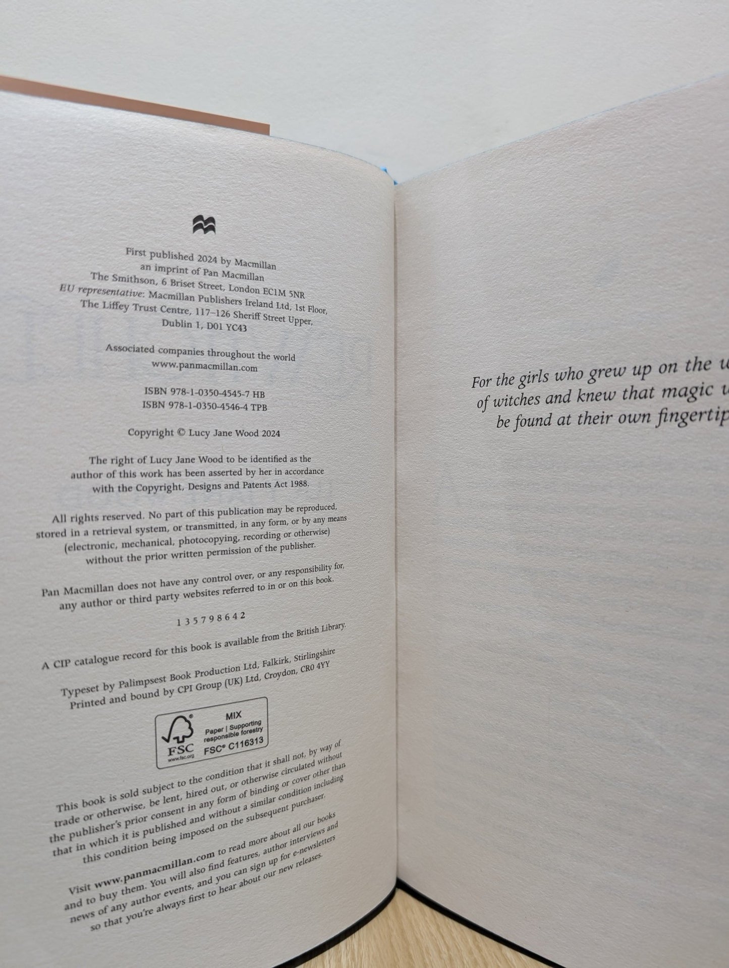 Rewitched by Lucy Jane Wood (Signed First Edition with sprayed edges) - Fialta Books