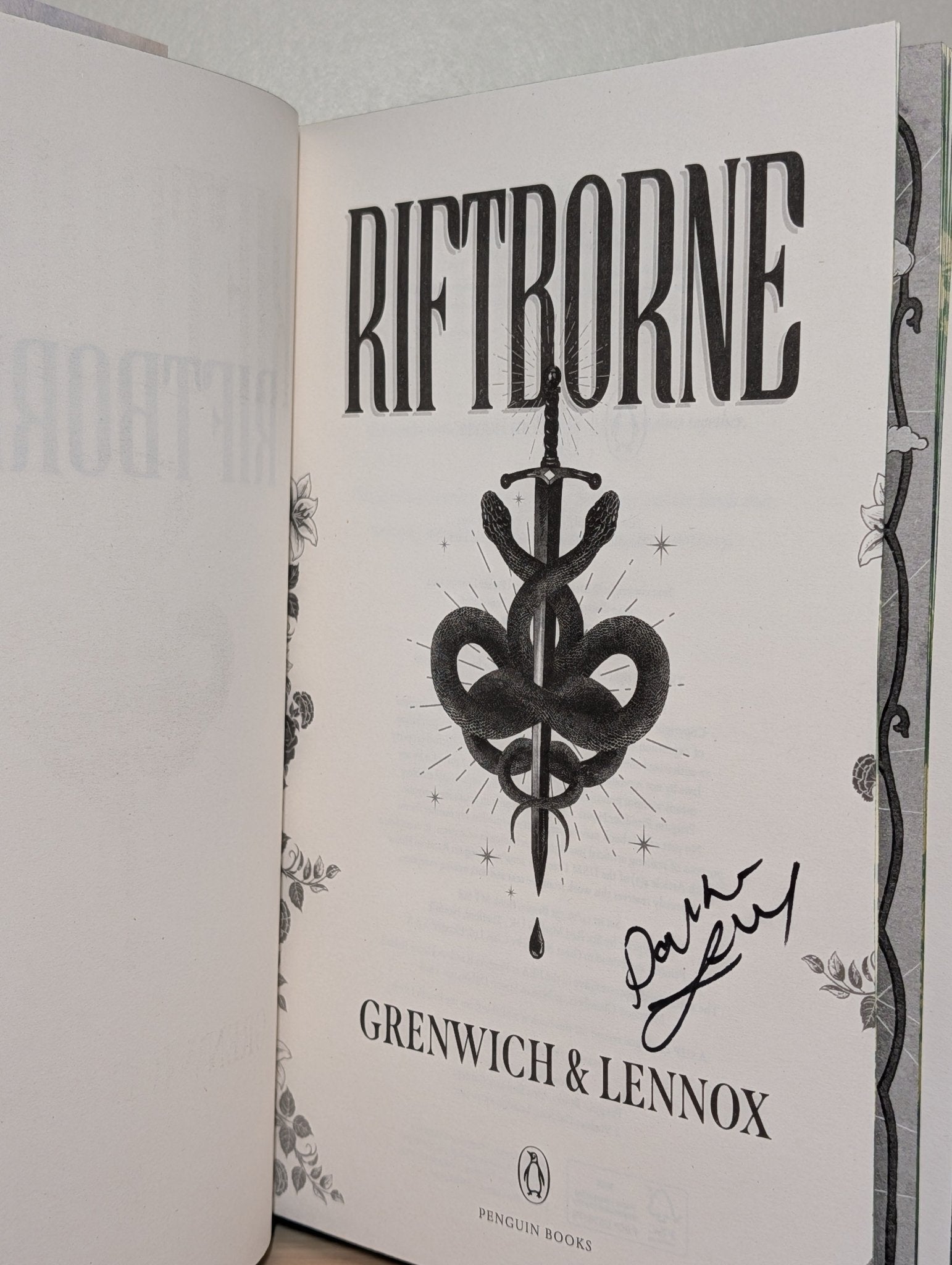 Riftborne by Grenwich and Lennox (Signed First Edition with sprayed edges) - Fialta Books