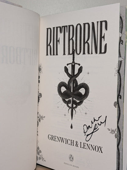 Riftborne by Grenwich and Lennox (Signed First Edition with sprayed edges) - Fialta Books