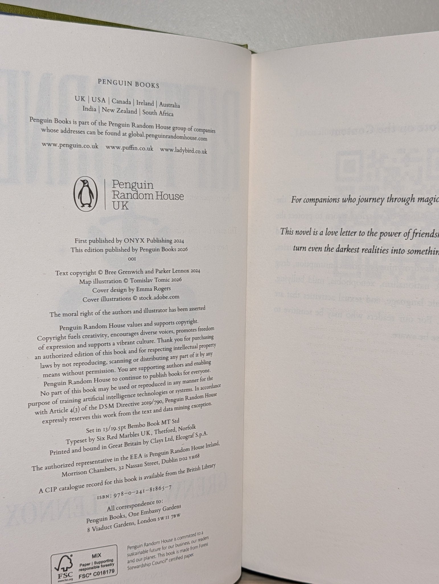 Riftborne: Esprithean 1 by Grenwich and Lennox (First Edition with sprayed edges) - Fialta Books