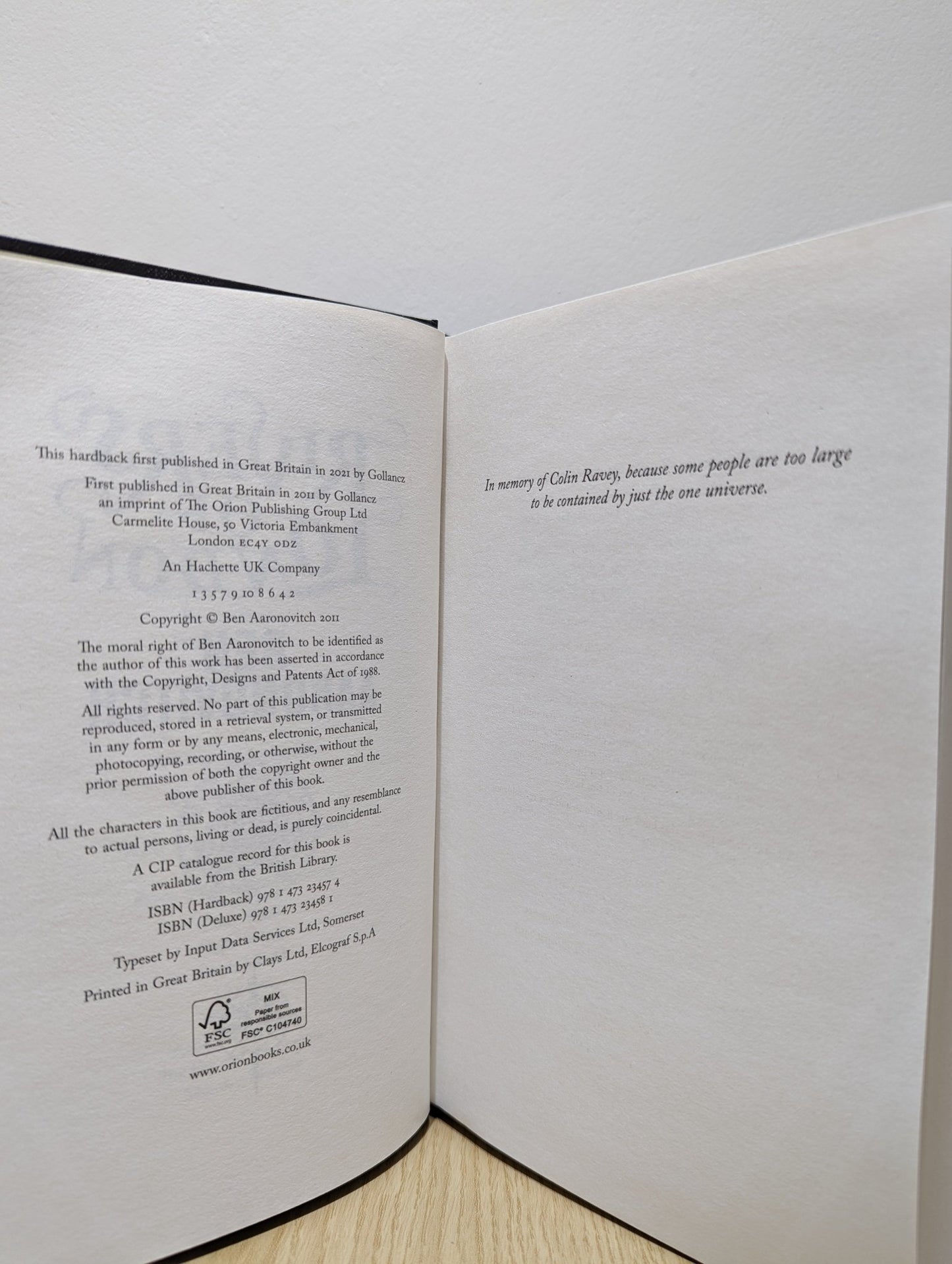 Rivers of London: Anniversary Edition by Ben Aaronovitch - Fialta Books