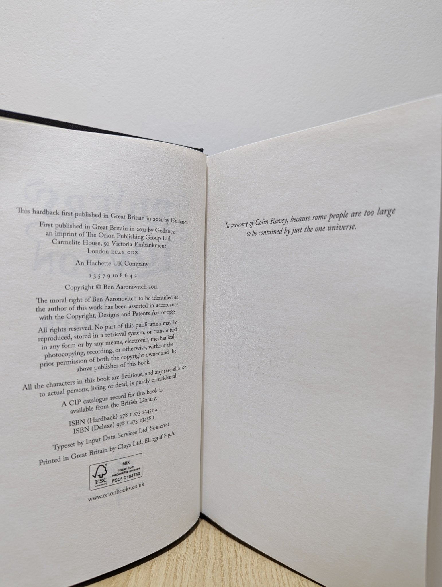 Rivers of London: Anniversary Edition by Ben Aaronovitch - Fialta Books