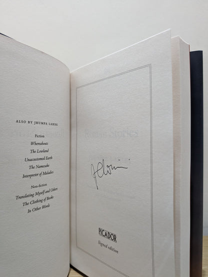 Roman Stories by Jhumpa Lahiri (Signed First Edition) - Fialta Books