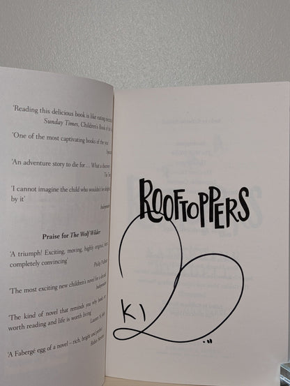 Rooftoppers by Katherine Rundell (Signed Paperback Edition) - Fialta Books
