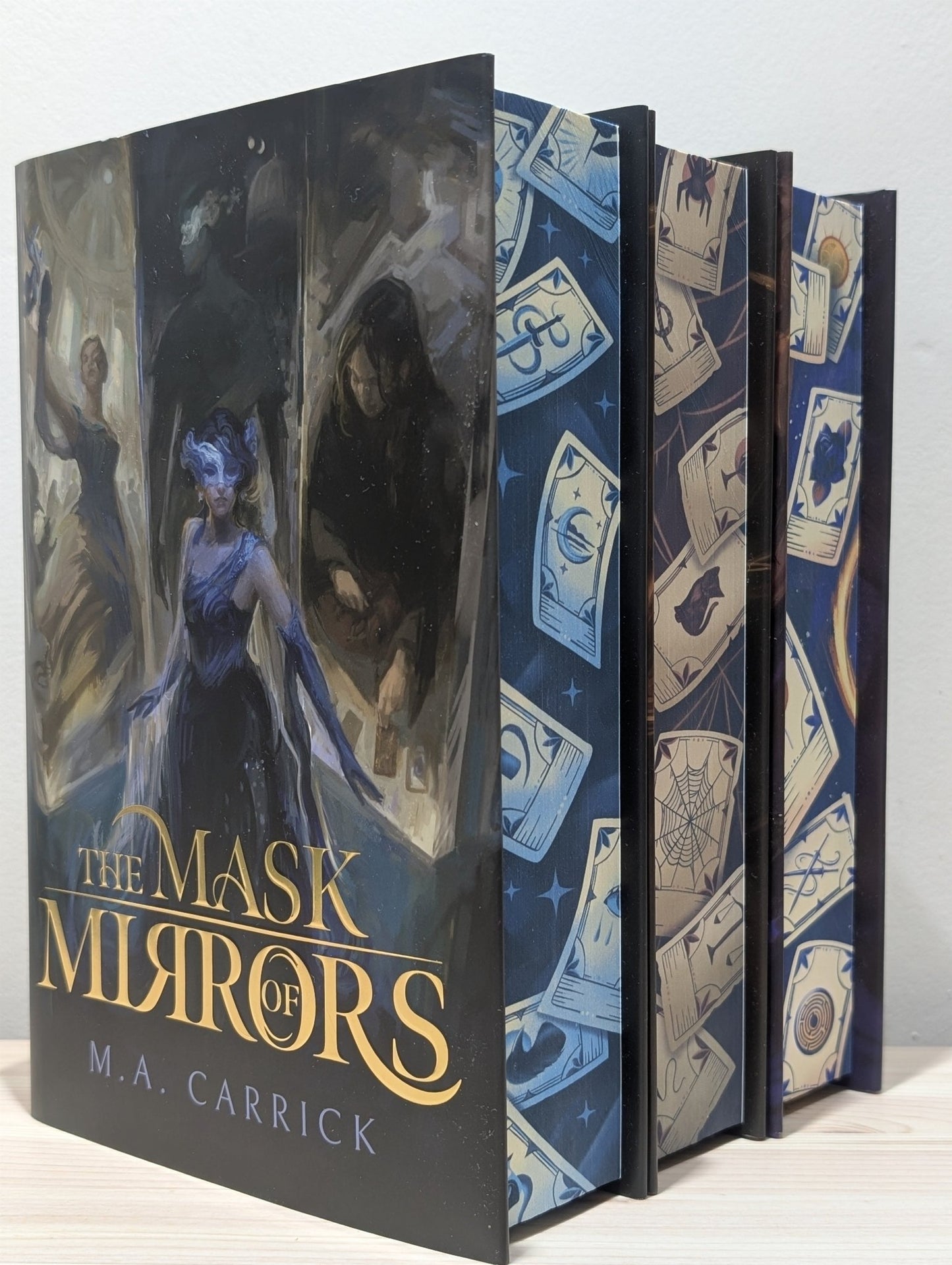 Rook & Rose Series: The Mask of Mirrors; The Liar's Knot; Labyrinth's Heart by M.A. Carrick (Signed with sprayed edges) - Fialta Books