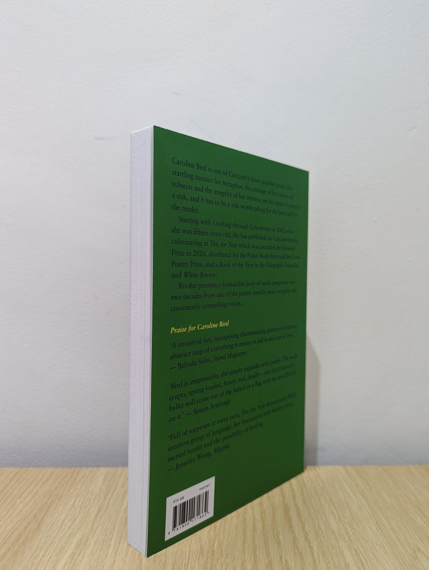 Rookie: Selected Poems by Caroline Bird (Signed First Edition) - Fialta Books