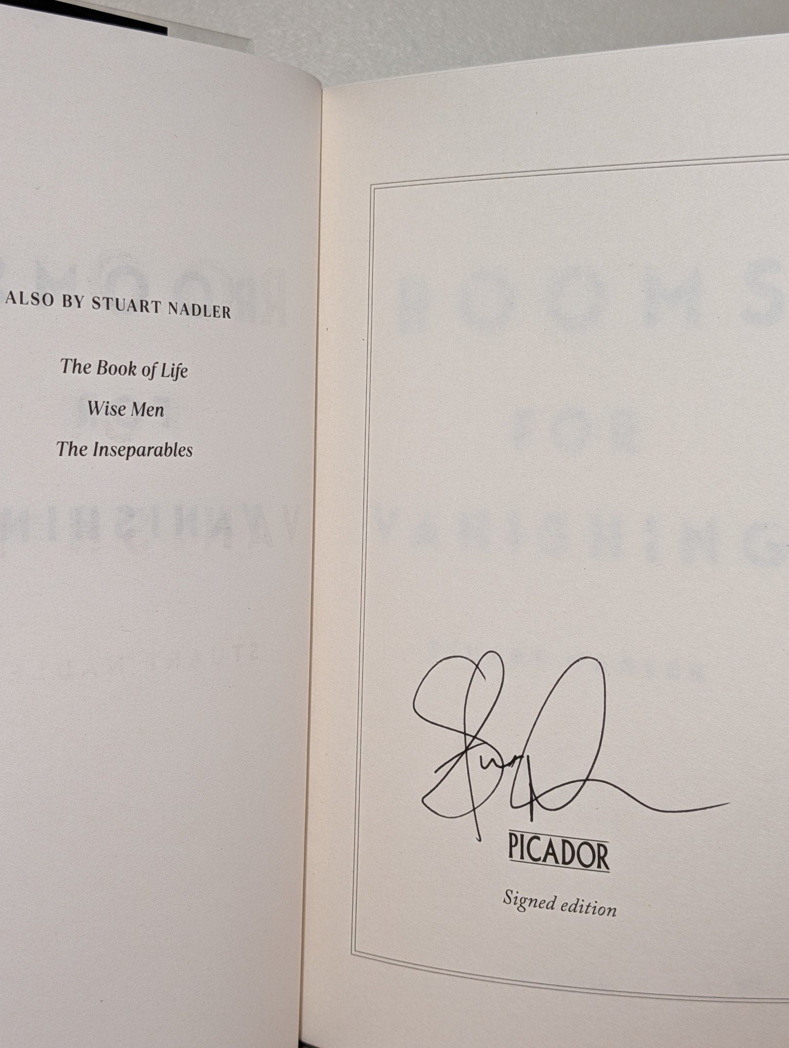 Rooms for Vanishing by Stuart Nadler (Signed First Edition) - Fialta Books