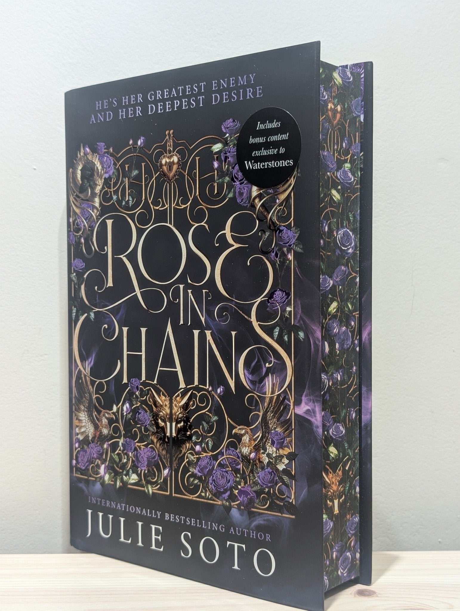 Sprayed Edges Books Roses Rose in Chains by Julie Soto (First Edition with sprayed edges ...