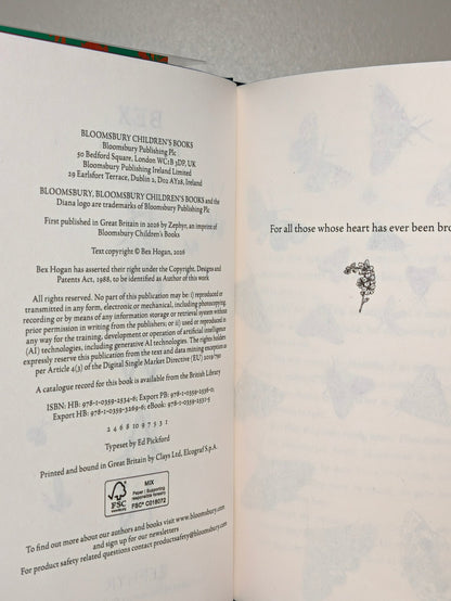 Rowan by Bex Hogan (Signed Lined First Edition with sprayed edges) - Fialta Books
