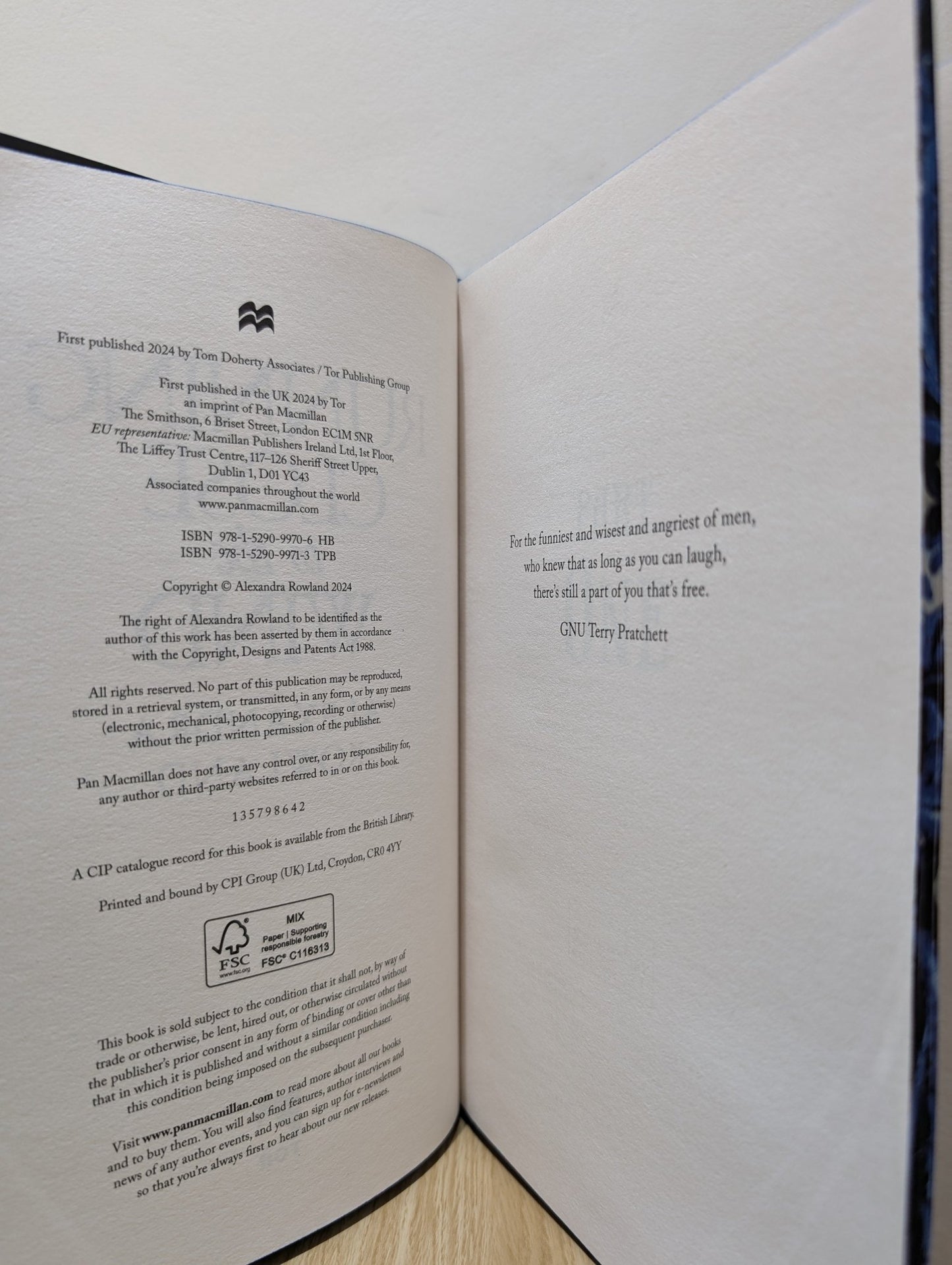 Running Close to the Wind by Alexandra Rowland (Signed First Edition with sprayed edges) - Fialta Books