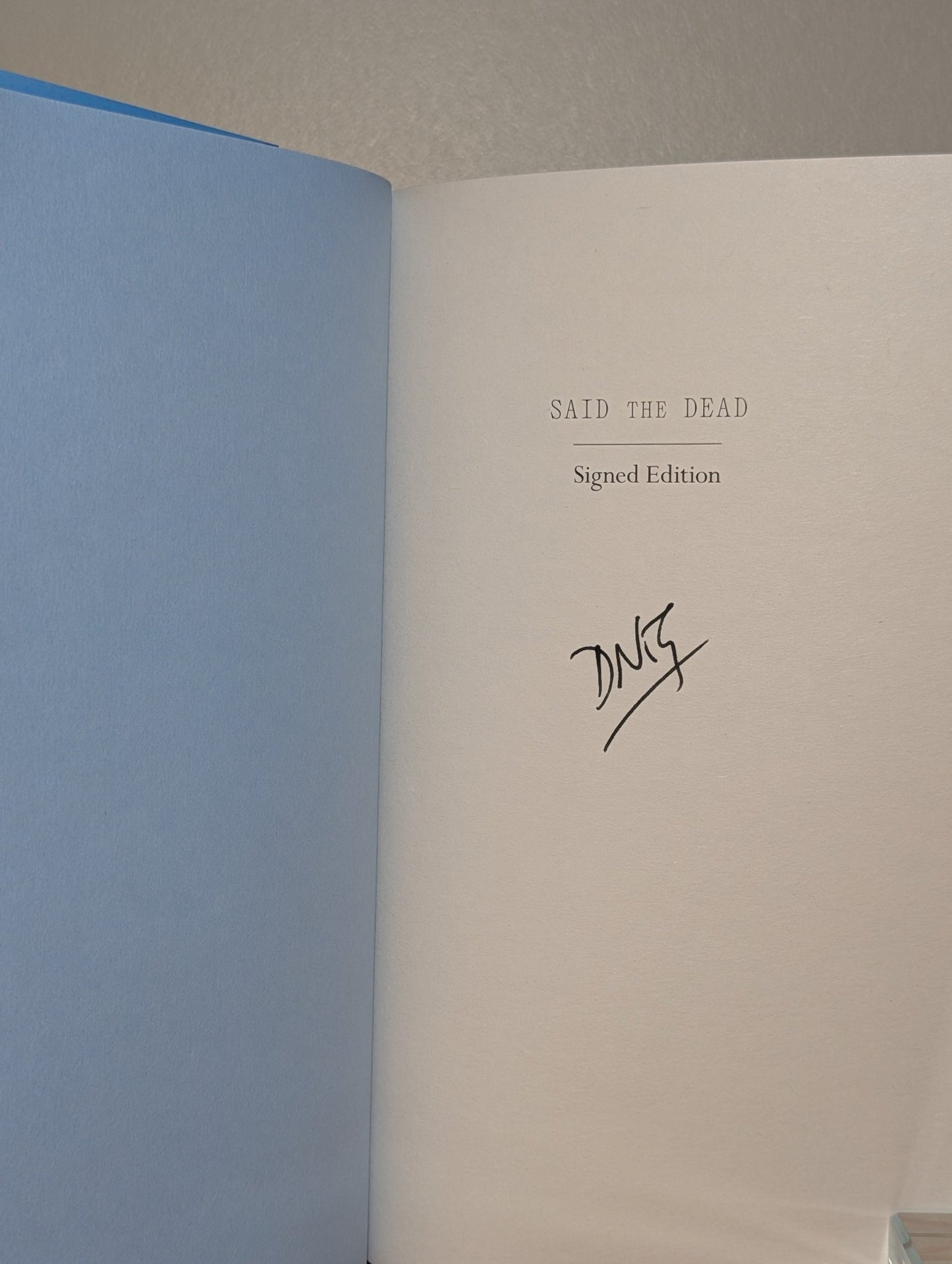 Said the Dead by Doireann Ni Ghriofa (Signed First Edition with sprayed edges) - Fialta Books